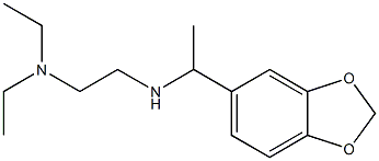 [1-(2H-1,3-benzodioxol-5-yl)ethyl][2-(diethylamino)ethyl]amine Structure