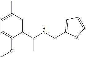 [1-(2-methoxy-5-methylphenyl)ethyl](thiophen-2-ylmethyl)amine 구조식 이미지