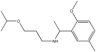 [1-(2-methoxy-5-methylphenyl)ethyl][3-(propan-2-yloxy)propyl]amine 구조식 이미지