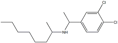 [1-(3,4-dichlorophenyl)ethyl](octan-2-yl)amine Structure