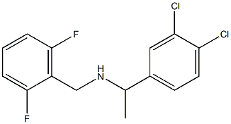 [1-(3,4-dichlorophenyl)ethyl][(2,6-difluorophenyl)methyl]amine 구조식 이미지