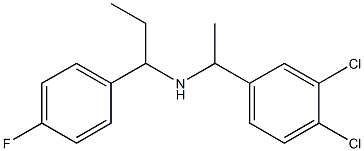 [1-(3,4-dichlorophenyl)ethyl][1-(4-fluorophenyl)propyl]amine 구조식 이미지