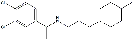 [1-(3,4-dichlorophenyl)ethyl][3-(4-methylpiperidin-1-yl)propyl]amine Structure
