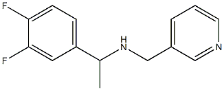 [1-(3,4-difluorophenyl)ethyl](pyridin-3-ylmethyl)amine Structure