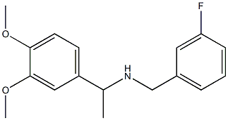 [1-(3,4-dimethoxyphenyl)ethyl][(3-fluorophenyl)methyl]amine 구조식 이미지