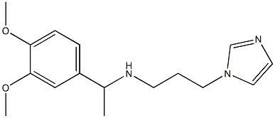 [1-(3,4-dimethoxyphenyl)ethyl][3-(1H-imidazol-1-yl)propyl]amine Structure