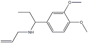[1-(3,4-dimethoxyphenyl)propyl](prop-2-en-1-yl)amine Structure