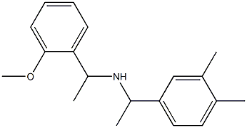 [1-(3,4-dimethylphenyl)ethyl][1-(2-methoxyphenyl)ethyl]amine Structure