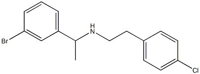 [1-(3-bromophenyl)ethyl][2-(4-chlorophenyl)ethyl]amine 구조식 이미지
