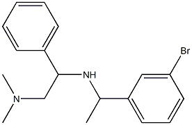 [1-(3-bromophenyl)ethyl][2-(dimethylamino)-1-phenylethyl]amine Structure