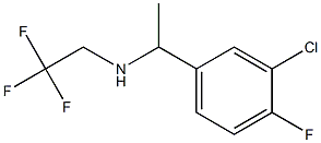 [1-(3-chloro-4-fluorophenyl)ethyl](2,2,2-trifluoroethyl)amine 구조식 이미지