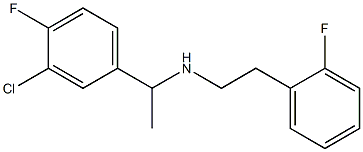 [1-(3-chloro-4-fluorophenyl)ethyl][2-(2-fluorophenyl)ethyl]amine Structure