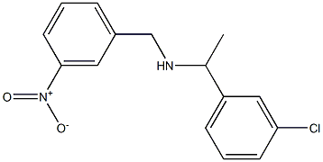 [1-(3-chlorophenyl)ethyl][(3-nitrophenyl)methyl]amine 구조식 이미지