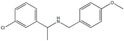 [1-(3-chlorophenyl)ethyl][(4-methoxyphenyl)methyl]amine 구조식 이미지