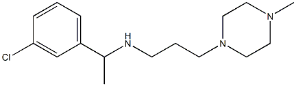 [1-(3-chlorophenyl)ethyl][3-(4-methylpiperazin-1-yl)propyl]amine 구조식 이미지