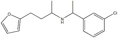 [1-(3-chlorophenyl)ethyl][4-(furan-2-yl)butan-2-yl]amine Structure