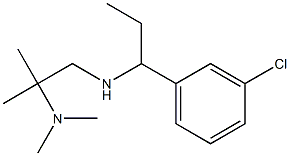 [1-(3-chlorophenyl)propyl][2-(dimethylamino)-2-methylpropyl]amine 구조식 이미지