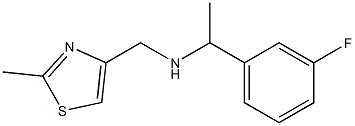 [1-(3-fluorophenyl)ethyl][(2-methyl-1,3-thiazol-4-yl)methyl]amine 구조식 이미지