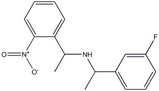 [1-(3-fluorophenyl)ethyl][1-(2-nitrophenyl)ethyl]amine 구조식 이미지