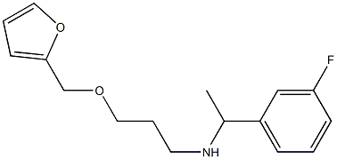 [1-(3-fluorophenyl)ethyl][3-(furan-2-ylmethoxy)propyl]amine Structure