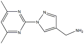 [1-(4,6-dimethylpyrimidin-2-yl)-1H-pyrazol-4-yl]methylamine 구조식 이미지