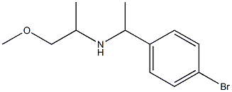 [1-(4-bromophenyl)ethyl](1-methoxypropan-2-yl)amine Structure