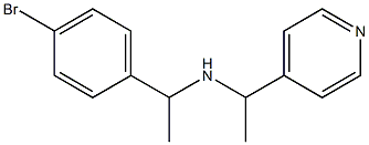 [1-(4-bromophenyl)ethyl][1-(pyridin-4-yl)ethyl]amine 구조식 이미지