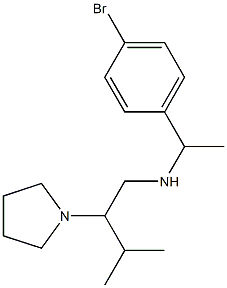 [1-(4-bromophenyl)ethyl][3-methyl-2-(pyrrolidin-1-yl)butyl]amine Structure