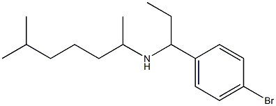 [1-(4-bromophenyl)propyl](6-methylheptan-2-yl)amine Structure