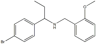 [1-(4-bromophenyl)propyl][(2-methoxyphenyl)methyl]amine 구조식 이미지