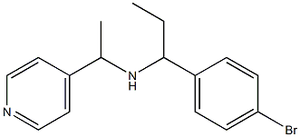 [1-(4-bromophenyl)propyl][1-(pyridin-4-yl)ethyl]amine Structure