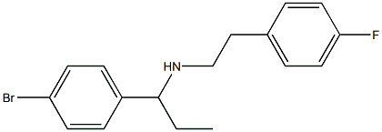 [1-(4-bromophenyl)propyl][2-(4-fluorophenyl)ethyl]amine 구조식 이미지