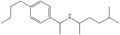 [1-(4-butylphenyl)ethyl](5-methylhexan-2-yl)amine Structure