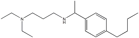 [1-(4-butylphenyl)ethyl][3-(diethylamino)propyl]amine Structure