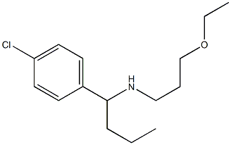 [1-(4-chlorophenyl)butyl](3-ethoxypropyl)amine Structure