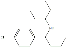 [1-(4-chlorophenyl)butyl](pentan-3-yl)amine Structure