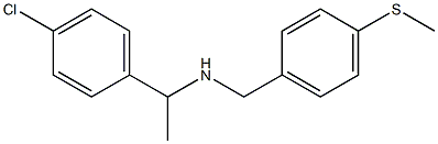 [1-(4-chlorophenyl)ethyl]({[4-(methylsulfanyl)phenyl]methyl})amine Structure