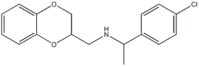 [1-(4-chlorophenyl)ethyl](2,3-dihydro-1,4-benzodioxin-2-ylmethyl)amine Structure