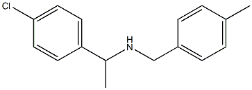 [1-(4-chlorophenyl)ethyl][(4-methylphenyl)methyl]amine Structure