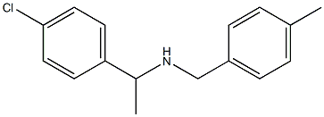 [1-(4-chlorophenyl)ethyl][(4-methylphenyl)methyl]amine 구조식 이미지