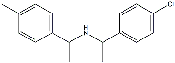 [1-(4-chlorophenyl)ethyl][1-(4-methylphenyl)ethyl]amine Structure