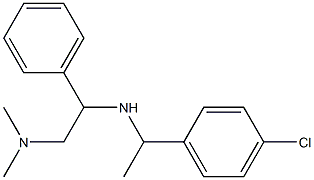 [1-(4-chlorophenyl)ethyl][2-(dimethylamino)-1-phenylethyl]amine Structure