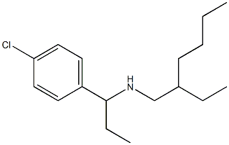 [1-(4-chlorophenyl)propyl](2-ethylhexyl)amine 구조식 이미지