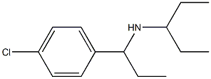 [1-(4-chlorophenyl)propyl](pentan-3-yl)amine Structure