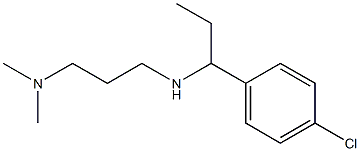 [1-(4-chlorophenyl)propyl][3-(dimethylamino)propyl]amine 구조식 이미지