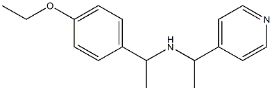 [1-(4-ethoxyphenyl)ethyl][1-(pyridin-4-yl)ethyl]amine Structure