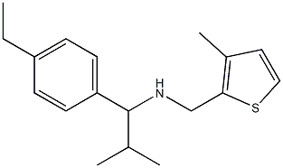 [1-(4-ethylphenyl)-2-methylpropyl][(3-methylthiophen-2-yl)methyl]amine Structure