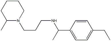 [1-(4-ethylphenyl)ethyl][3-(2-methylpiperidin-1-yl)propyl]amine Structure