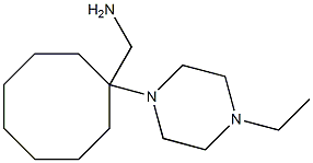 [1-(4-ethylpiperazin-1-yl)cyclooctyl]methylamine Structure