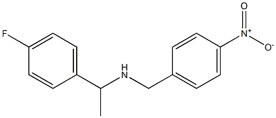 [1-(4-fluorophenyl)ethyl][(4-nitrophenyl)methyl]amine Structure